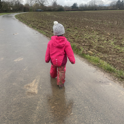Spaziergang auch beim Regenwet